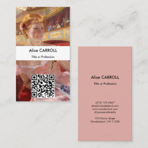 Cartão De Visita Mary Cassatt - Logon do Colar das Pérolas - Código
