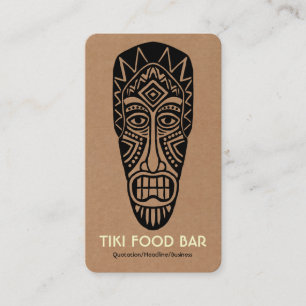 Cartão De Visita Máscara de Tiki - Quadro