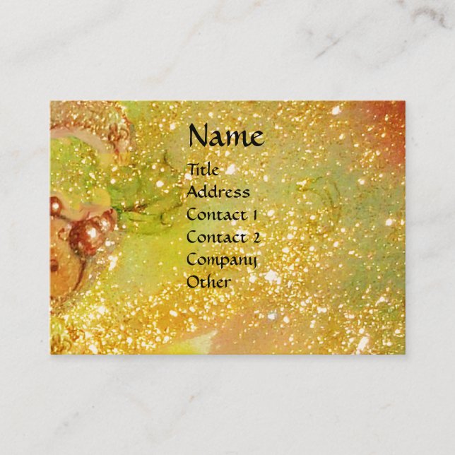 Cartão De Visita MASCARADA, dança, música, azul-amarelo, vermelho-r (Frente)