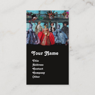 CARTÃO DE VISITA MÁSCARAS DE MASCARADA DE BOMBAS ANTIGAS ITALIANAS,