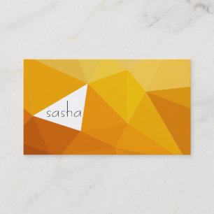 Cartão De Visita Máscaras geométricas (laranjas)