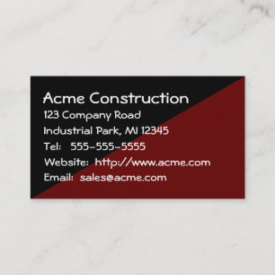 Cartão De Visita Masculino forte nenhuns folhos Brown e planície