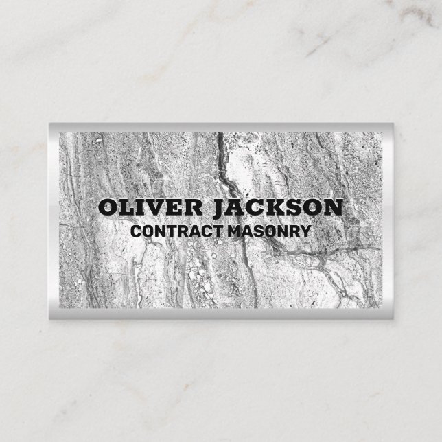 Cartão De Visita Masonaria | Construção | Material de construção (Frente)