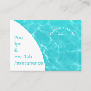 Cartão De Visita Massa de água da Piscina de Abstrato minimalista