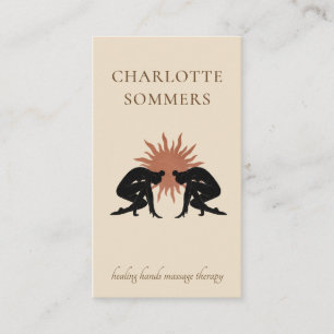 Cartão De Visita Massage Therapist 