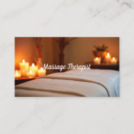 Cartão De Visita Massage Therapist Spa