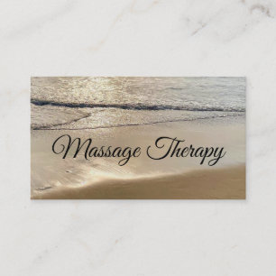 Cartão De Visita Massage Therapy Serenity Beach
