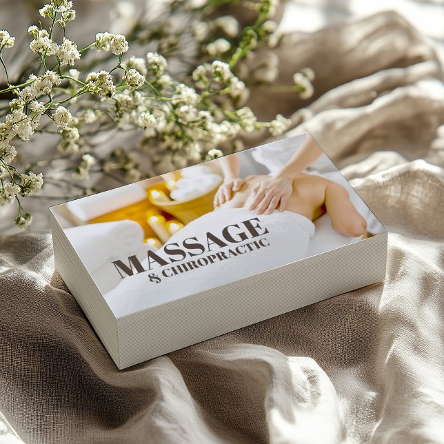 Cartão De Visita Massagem Chiropracy Body & Soul Therapy Salon (Perfect for business)