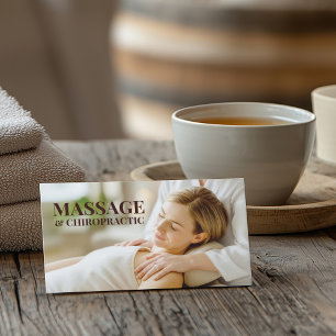 Cartão De Visita Massagem Chiropracy Body & Soul Therapy Salon