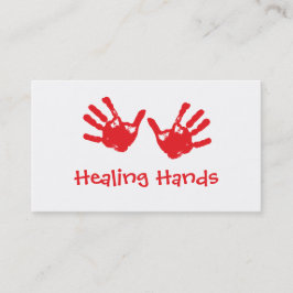 Cartão De Visita Massagem cura das mãos - Reiki