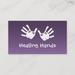 Cartão De Visita Massagem cura das mãos - Reiki
