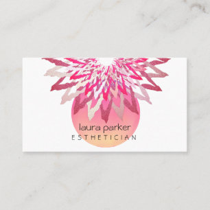 Cartão De Visita Massagem de Beauticista do Flor de Lotus, Cor de Á