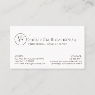 Cartão De Visita Massagem de terapia fotográfica personalizada mini