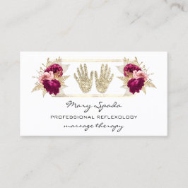 Cartão De Visita Massagem Reflexologia Reiki Manda Dourado Código Q