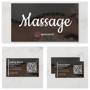 Cartão De Visita Massagem Reiki Holístico Reflexologia Quiropraxia