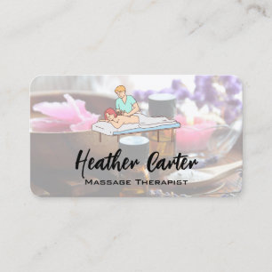 Cartão De Visita Massagem Spa   Saúde 