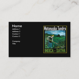 CARTÃO DE VISITA MATANUSKA TUNDRA INDICA SATIVA