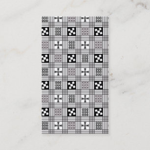 Cartão De Visita Matéria têxtil da África Ocidental de Adinkra