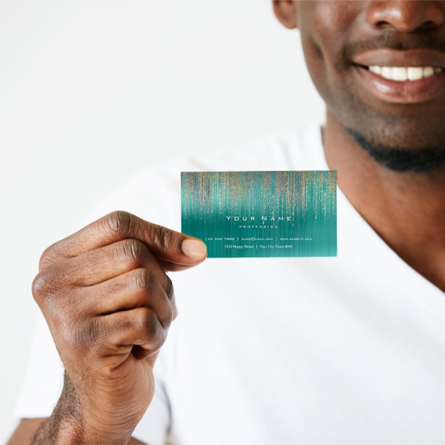 Cartão De Visita Matriz de Casas Metálicas Douradas de cinzas Ciber (#CyberChic #MatrixMajesty #MetallicMarvel #MintMagic #GoldGlamour #SilverSophistication #SEOShimmer )