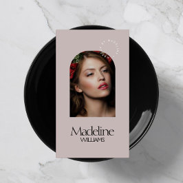 Cartão De Visita Mauve do artista de maquiagem de salão de beleza c