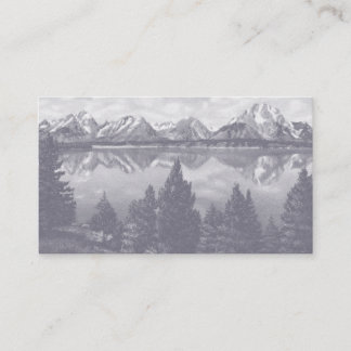 Cartão De Visita Mauve Vintage Mountain Custom Business Card v3