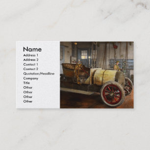 Cartão De Visita Mecânica do Carro - A revisão de 1915