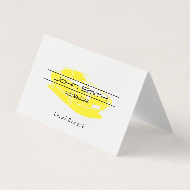 Cartão De Visita Mecânica | ENGENHEIRO | Logotipo do carro (Frente)