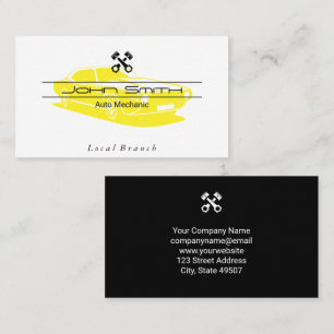 Cartão De Visita Mecânica ENGENHEIRO Pistões