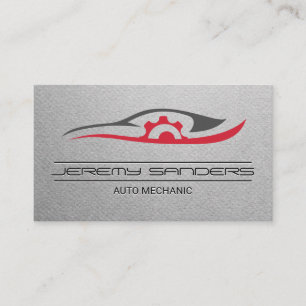 Cartão De Visita Mecânica Logotipo de reparo automático