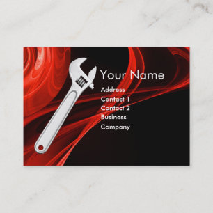 CARTÃO DE VISITA MECÂNICA METÁLICA FRANCESA,MONOGRAMA DE PLUMBERS