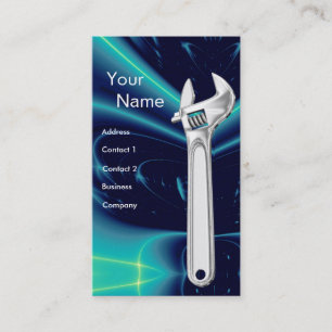 CARTÃO DE VISITA MECÂNICAS METÁLICAS WRENCH, MOLHOS