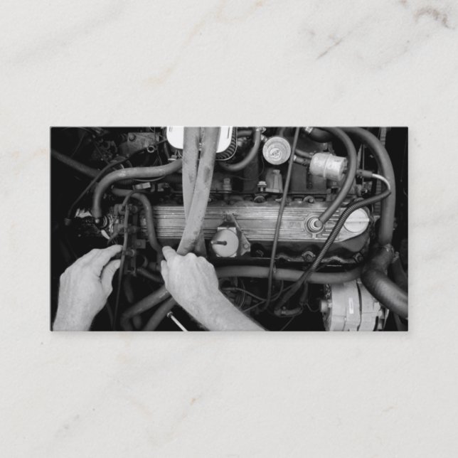 Cartão de visita Mecânico (Frente)