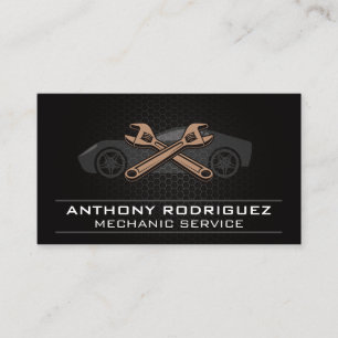 Cartão De Visita Mecânico Automático  Ícone De Onches De Automó