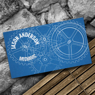 Cartão De Visita Mecânico Automóvel de Reparação de Geares Industri