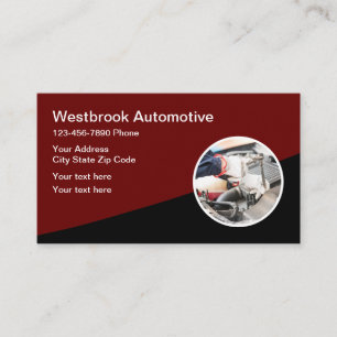 Cartão De Visita Mecânico de Compro de Reparo Automóvel