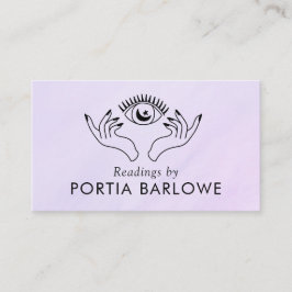 Cartão De Visita Média Psicológica de Terceiros Olhos e Mãos