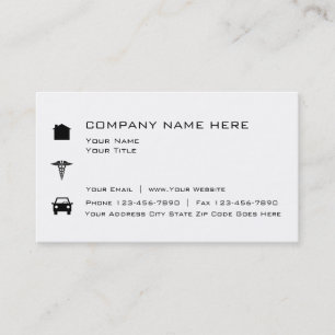 Cartão De Visita Mediador de Seguros Simples