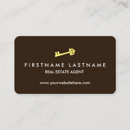 Cartão De Visita Mediador imobiliário simples & elegante