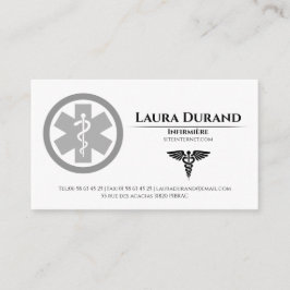 Cartão De Visita Medical Nurse Business Cards