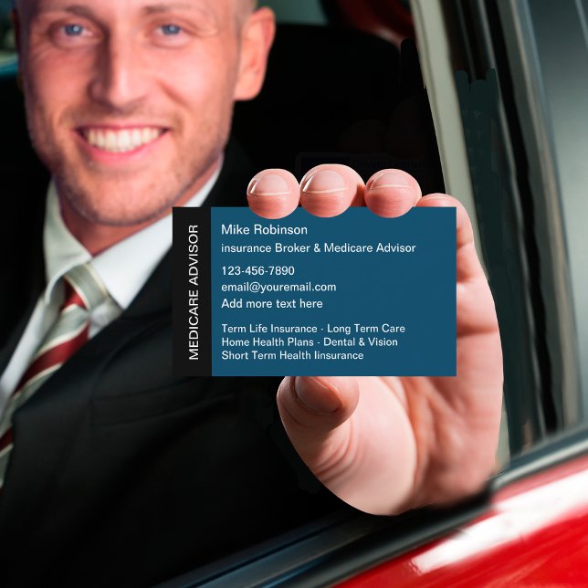 Cartão De Visita Medicare Health Insurance (Criador carregado)