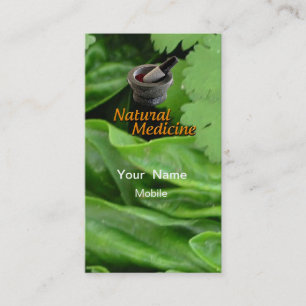 Cartão De Visita Medicina Natural
