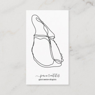Cartão De Visita Médico de gastroenterologistas do Pâncreas