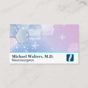 Cartão De Visita Médico Logotipo da Coluna Lombar