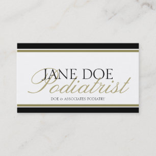 Cartão De Visita Médico MD Dourado - Letterhead Disponível -