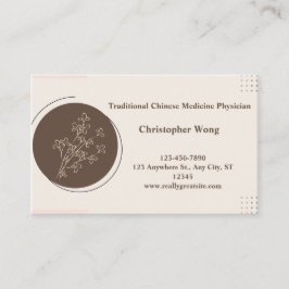 Cartão De Visita Médico/Médico Chinês Tradicional