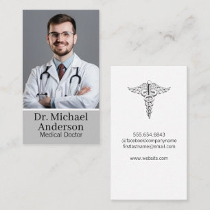 Cartão De Visita Médico   Médico de Cuidados de Saúde