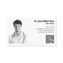 Médico minimalista moderno Código QR de Foto 👨 