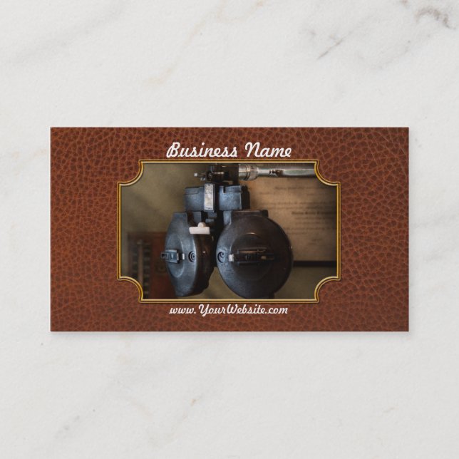 Cartão De Visita Médico - Optometria - Um antigo fotógrafo (Frente)