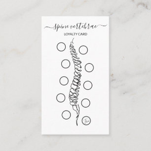 Cartão De Visita Médico ortopédico de vértebras da coluna LEALDADE