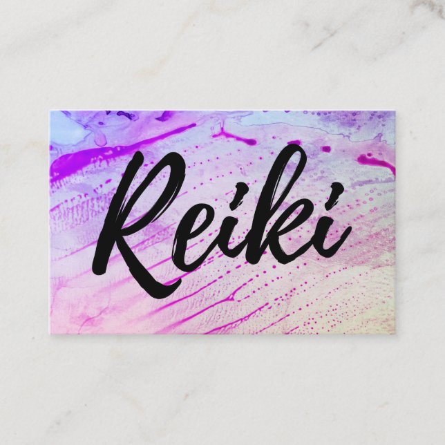 Cartão De Visita *~* Médico Reiki Master Energy Healer (Frente)